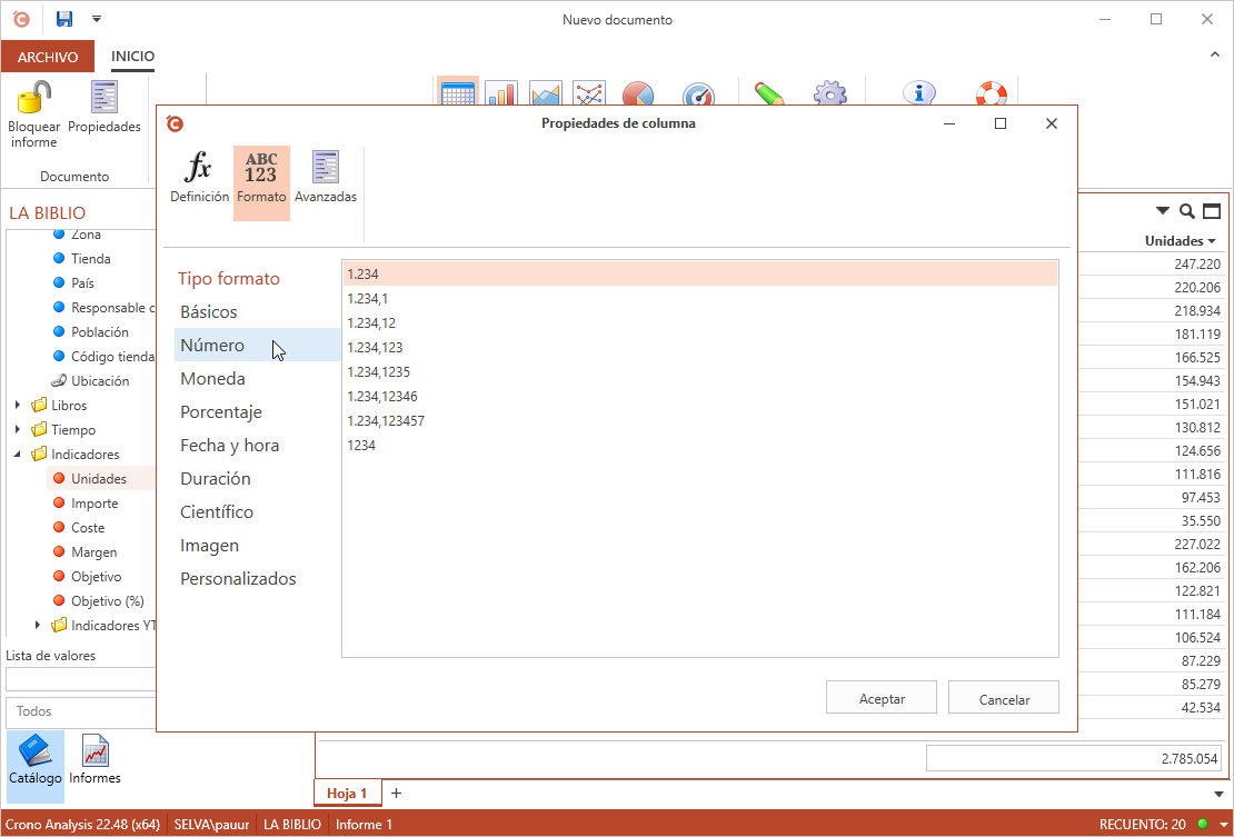 Menu contextual