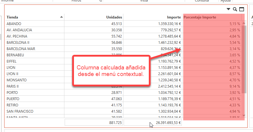 Columna calculada