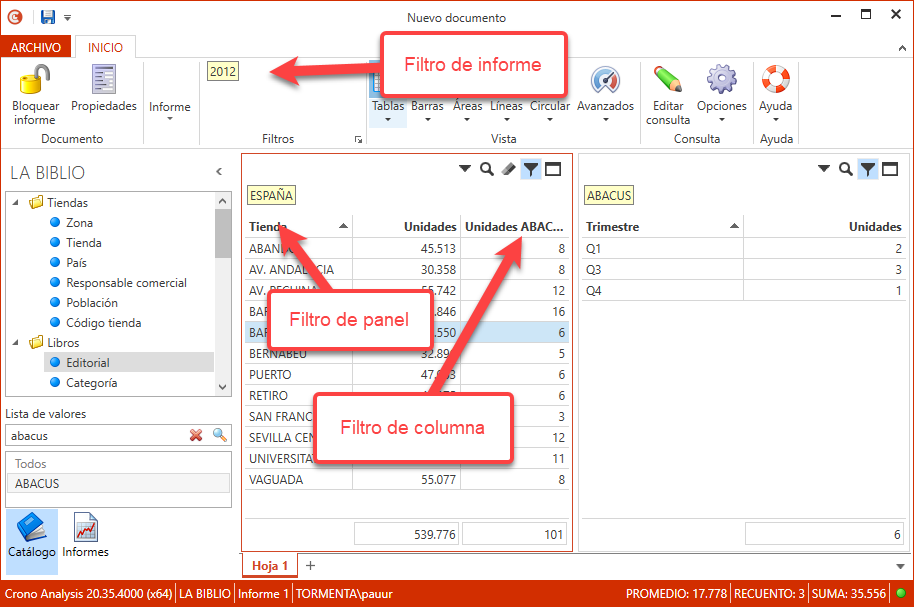 Tipos de filtro